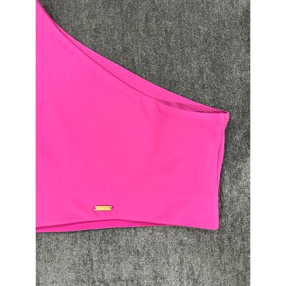 L Space Genessee Off The Shoulder Active Crop Top Deep Pink Size XS NWOT - Picture 6 of 8